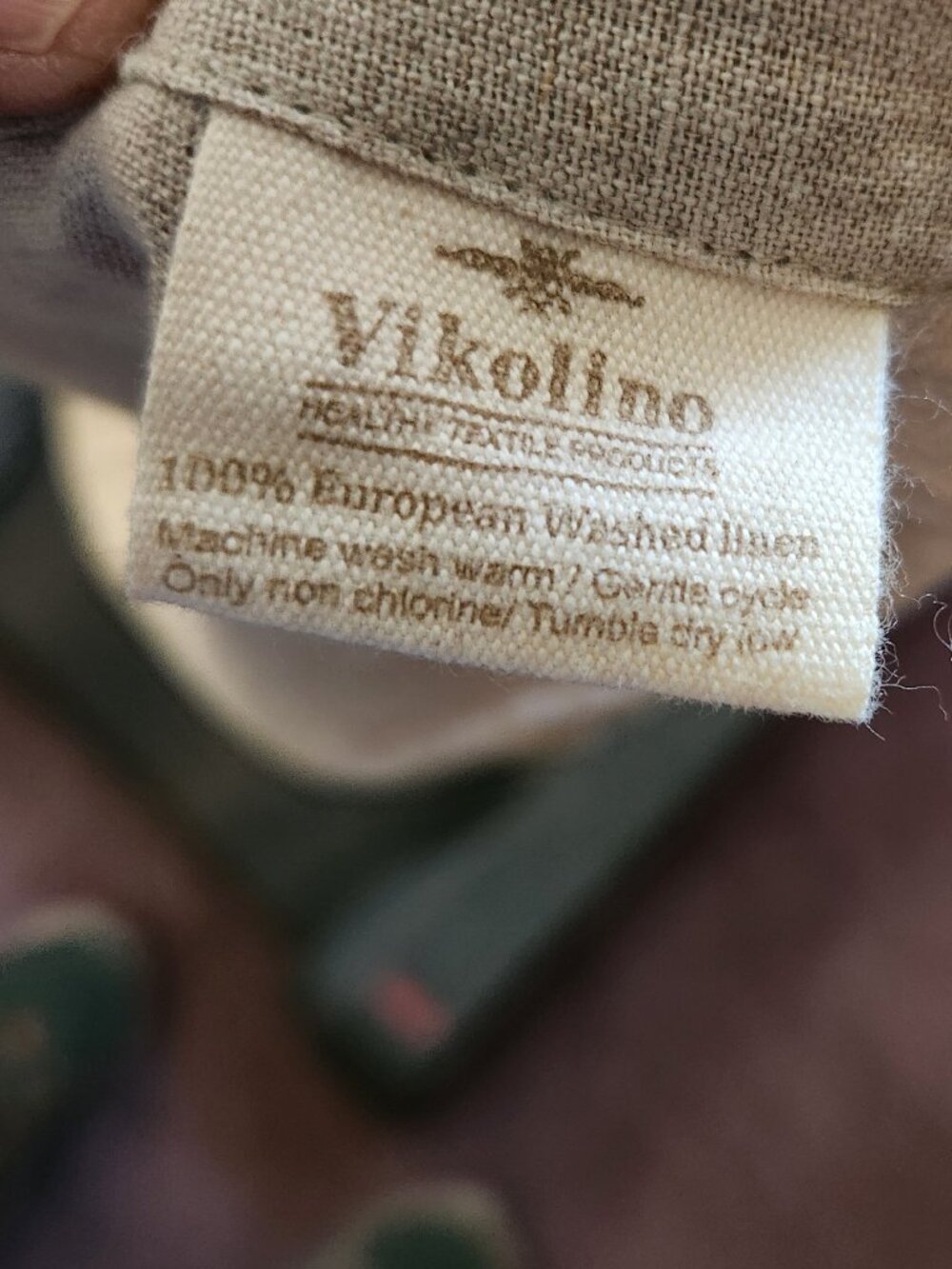 Vikolino Linen Cross Back Pinafore Apron - Picture 2 of 7